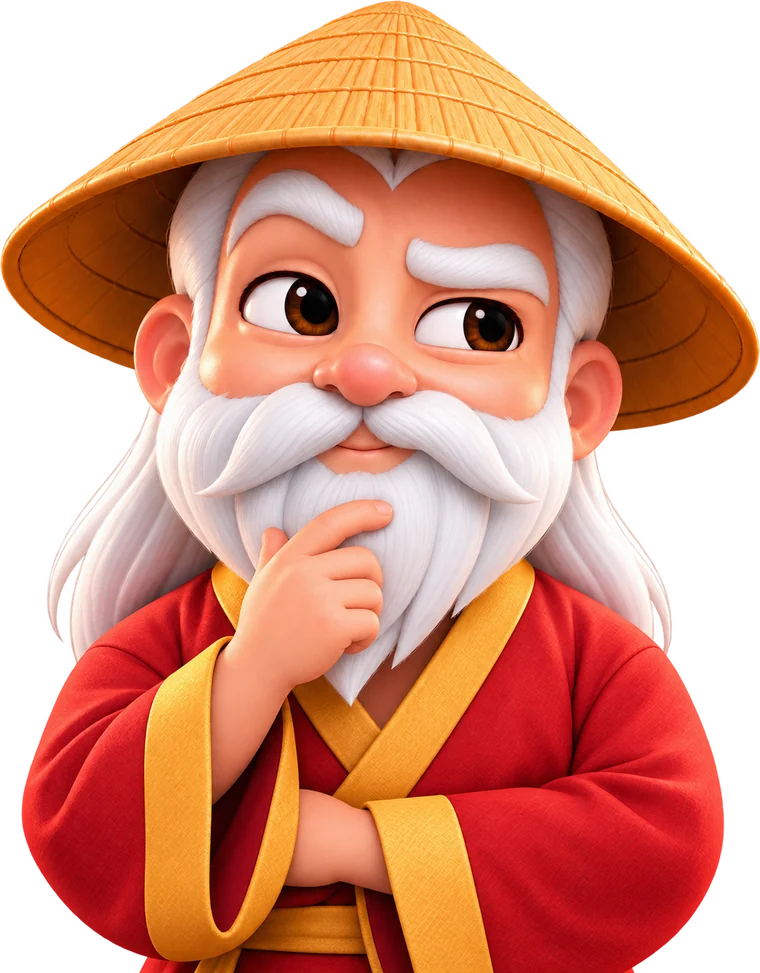 The RateSensei stroking his beard with a skeptical look